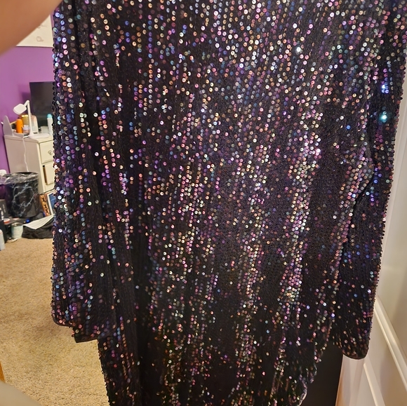 Plus size women's sequin dress - Picture 6 of 6